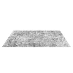 Large Area Rug 9 x 12 ft Anti-Skid and Tear-Resistant Floor Mat Bohemian Gray