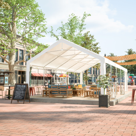 16x32FT Party Tent Heavy Duty, Large Wedding Event Shelters With 3 Storage Bags & Removable Sidewalls, Outdoor Canopy Gazebo Commercial Tents For (Color: White)