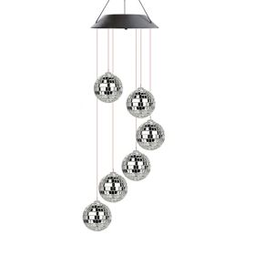 Outdoor Decorative Hanging Solar Wind Chimes for Patio & Garden(USPS Shipping) (Color: As pic show, Type: Style A)